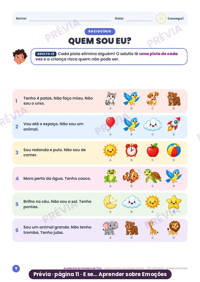 Desafio Quem sou eu?