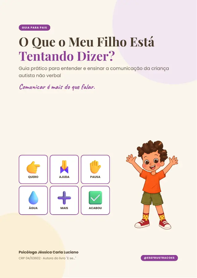 Capa do guia O Que o Meu Filho Está Tentando Dizer?