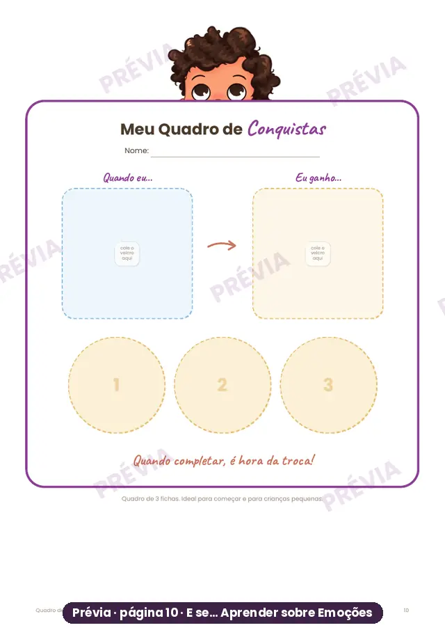 Modelo Meu Quadro de Conquistas