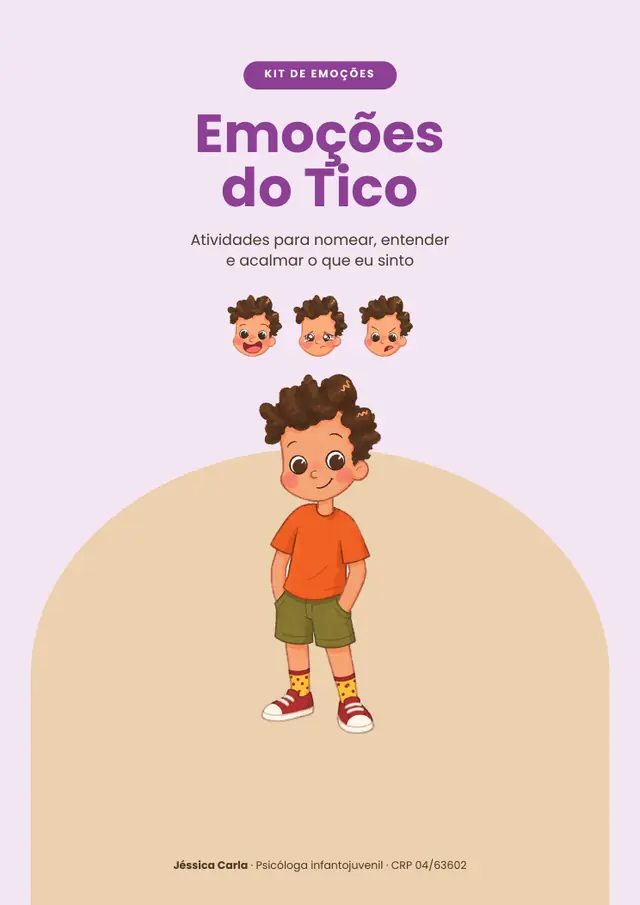 Capa do kit Emoções do Tico