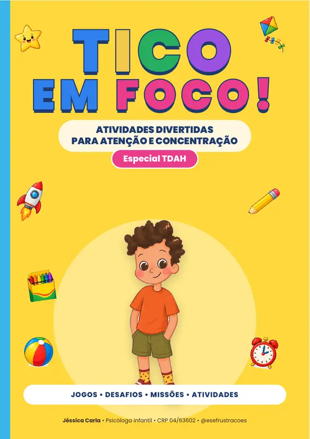 Capa do caderno Tico em Foco!
