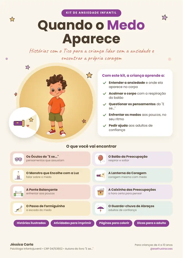 Capa do kit Quando o Medo Aparece