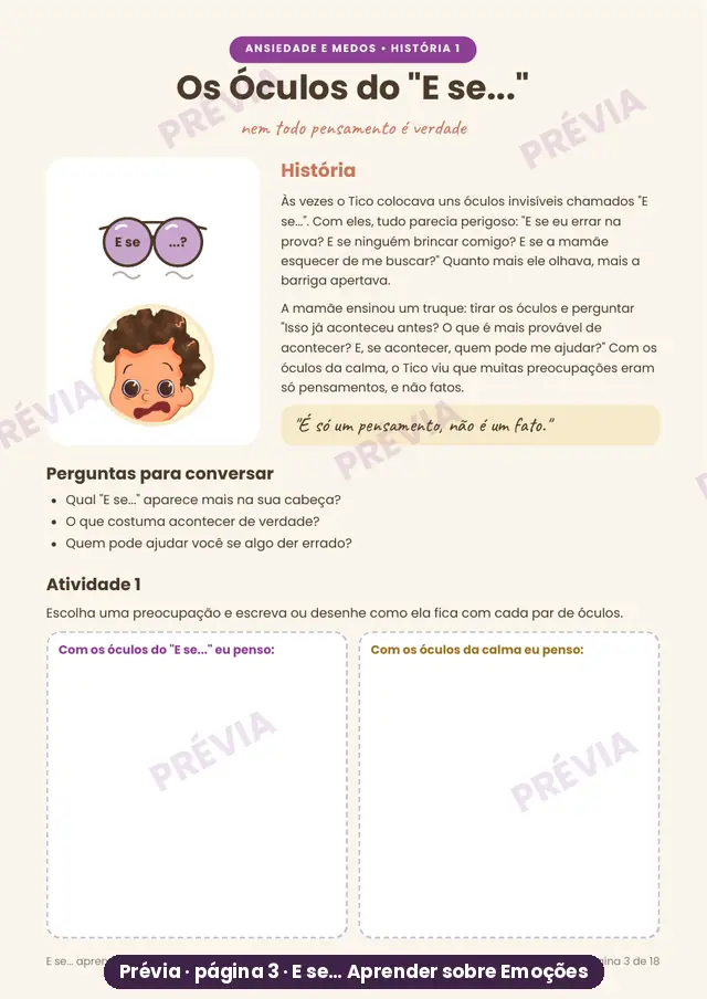 História Os Óculos do E se...
