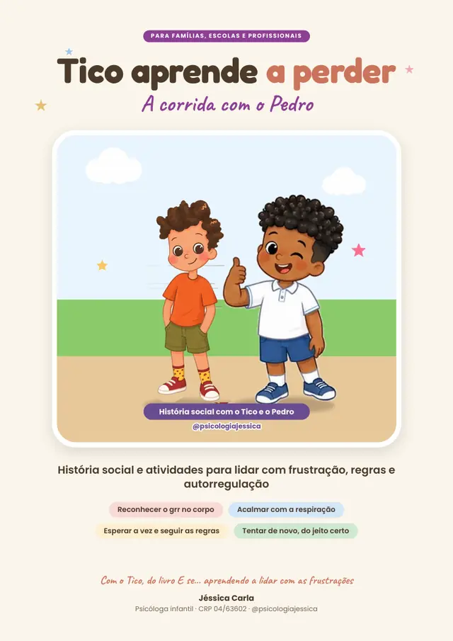 Capa de Tico aprende a perder
