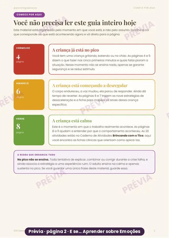 Página Comece por aqui
