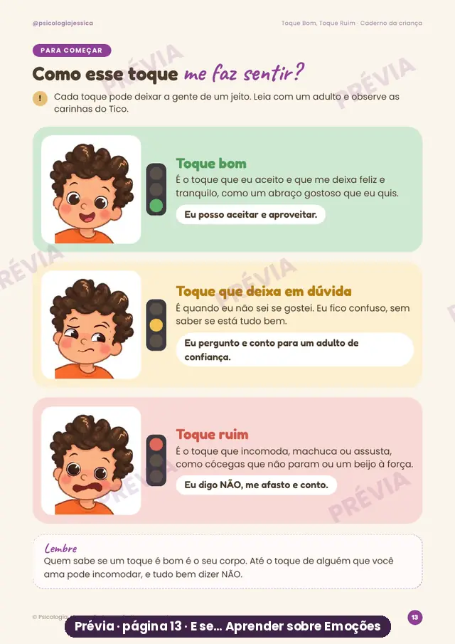 Atividade Como esse toque me faz sentir?